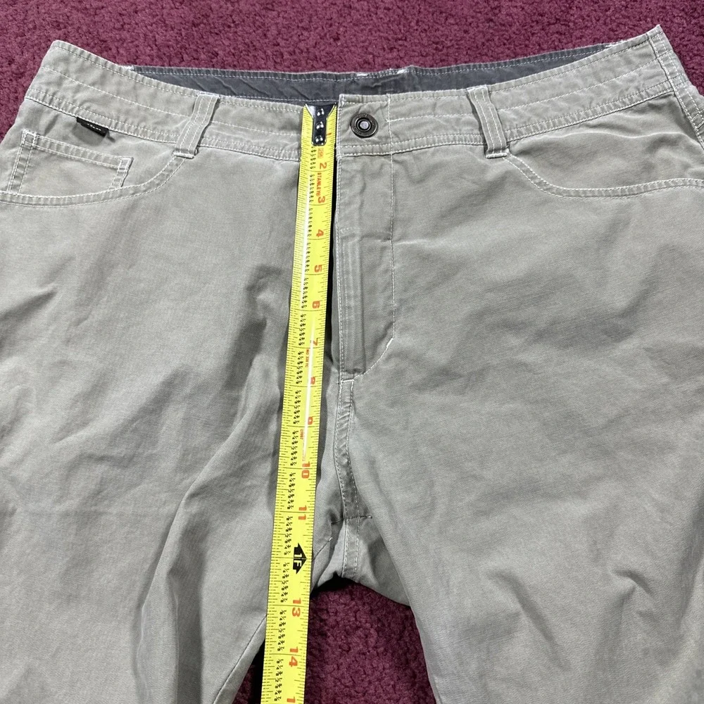 Kuhl Kuhldry Tan Hiking Pants - Ripstop Fabric Cargo Pockets - Men's 36x32